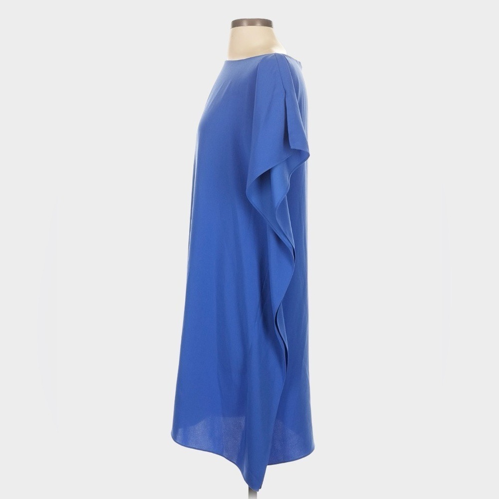 Anna Cate Blue Draped Shift Dress Small Resort Coastal Minimalist - Picture 4 of 8